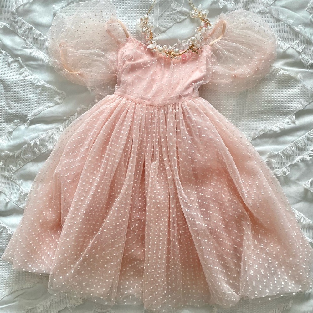 Arabella and Rose Swiss Dot Dress